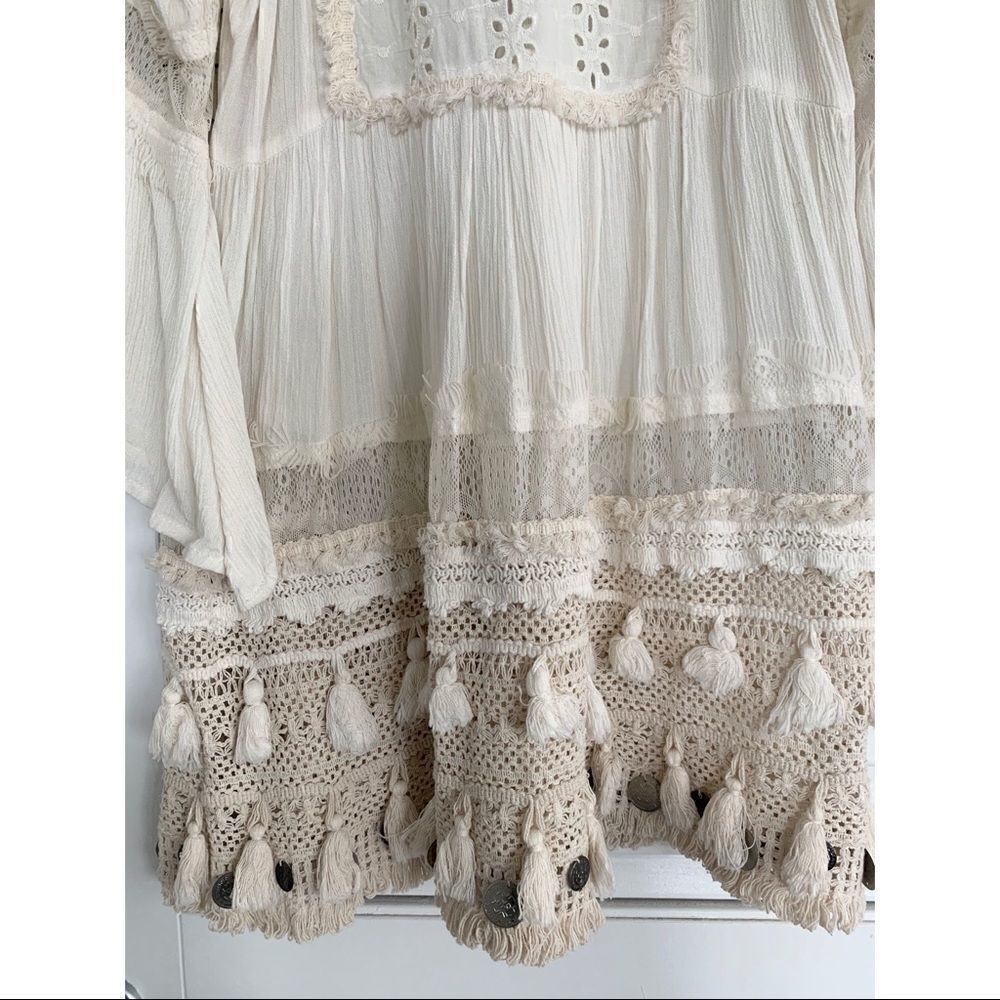 Revolve RAGA Sun Goddess Tunic Dress in Egg Shell - Picture 7 of 9